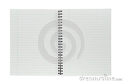 Isolated spiral notepad Stock Photo