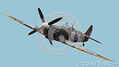 Isolated Spitfire Stock Photo