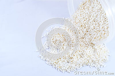 Isolated sticky rice Stock Photo