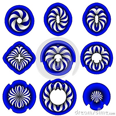 Isolated symbols suitable as a basic grafic element Stock Photo