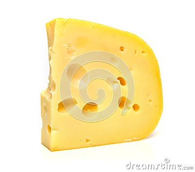 Isolated tasty cheese Stock Photo