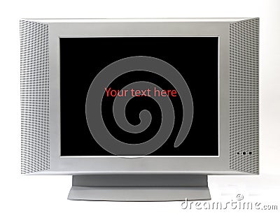 Isolated television screen frame Stock Photo