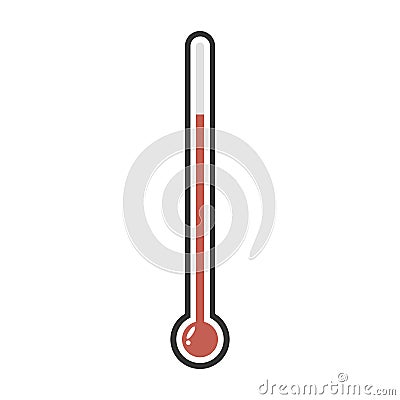 Isolated thermometers flat design vector. Vector Illustration