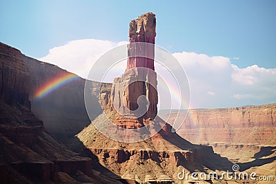 Isolated tower reaching towards the heavens Stock Photo