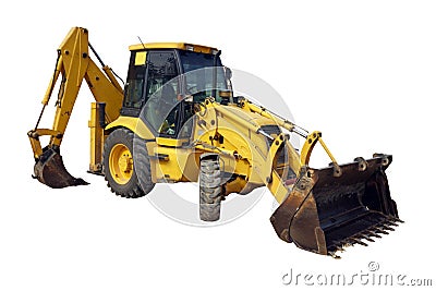 Isolated tractor Stock Photo