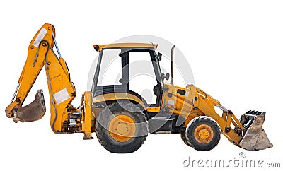 Isolated tractor Stock Photo