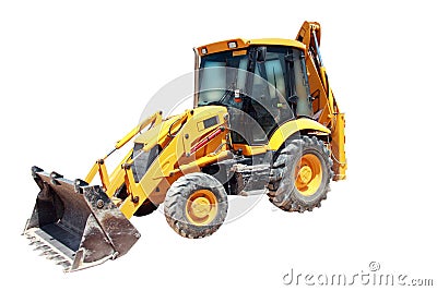 Isolated tractor Stock Photo