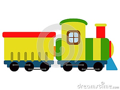 Isolated train toy icon Vector Illustration