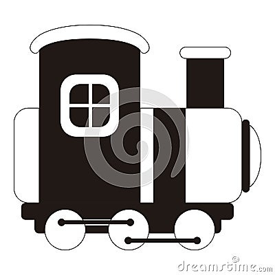Isolated train toy icon Vector Illustration