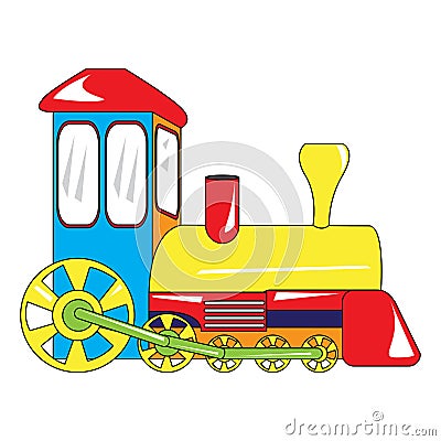 Isolated train toy Vector Illustration