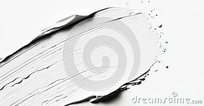 Isolated on a transparent background, the image file features creamy glaze acrylic brush strokes creating depth Stock Photo
