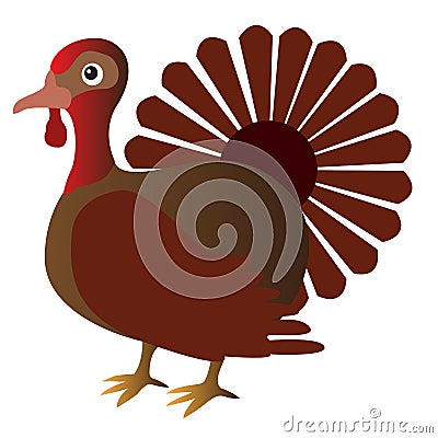 Isolated turkey icon Vector Illustration