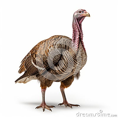 Isolated Turkey On White Background - Kodak Aerochrome Style Stock Photo