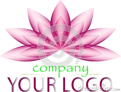 Lotus logo vector Vector Illustration