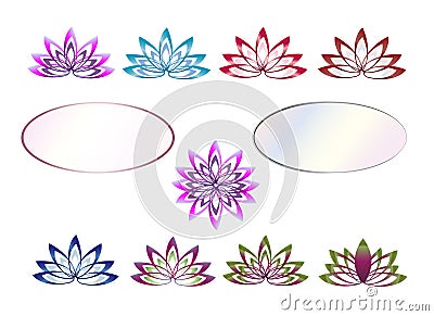 Lotus logo vector Vector Illustration