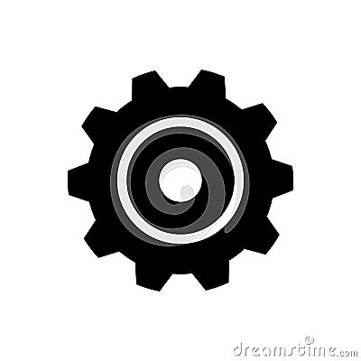 Gear icon. Parameter or setting symbol. Vector Illustration