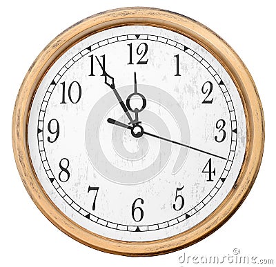 Isolated wall clocks Stock Photo