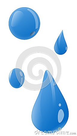 Isolated Water Drop Illustration Cartoon Illustration