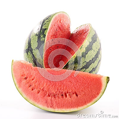 Isolated watermelon Stock Photo