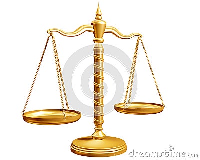 Isolated weighing scales Stock Photo