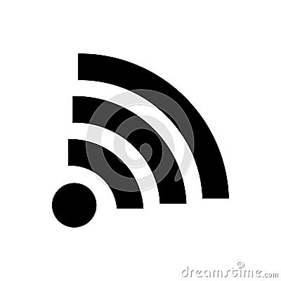 Isolated wifi symbol Cartoon Illustration