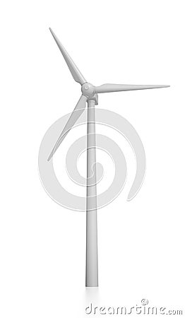 Isolated Windmill Stock Photo