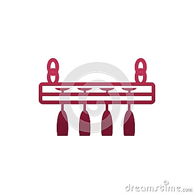 Isolated wine cups shelf vector design Vector Illustration