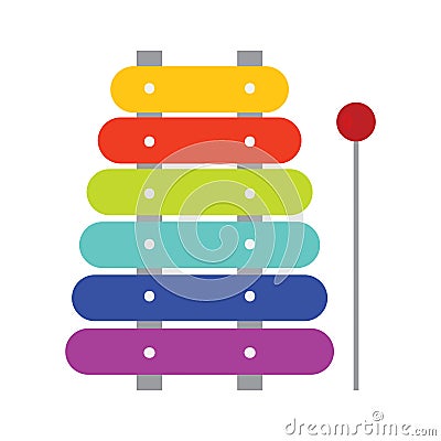 Isolated xylophone icon Vector Illustration