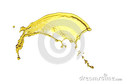 Isolated yellow splash Stock Photo