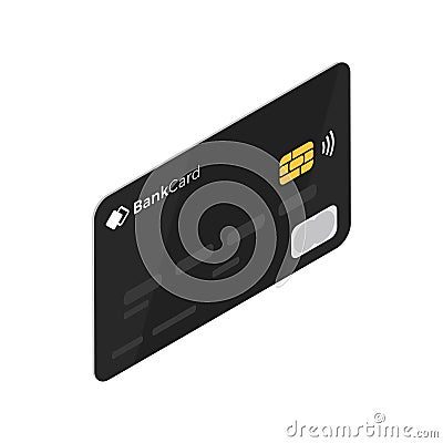 Isometric Credit Card Vector Illustration