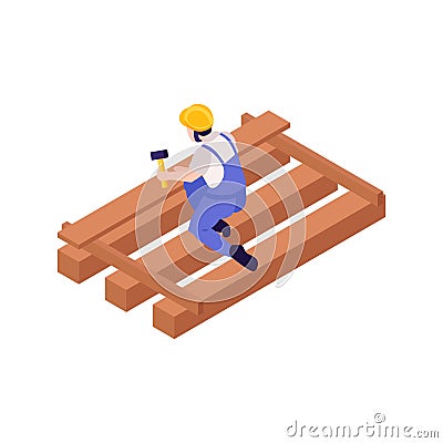 Isometric Fitter Icon Vector Illustration