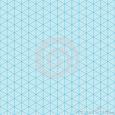 Isometric graph paper Vector Illustration