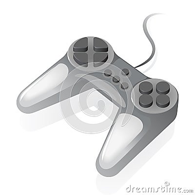 Isometric icon of gamepad Vector Illustration