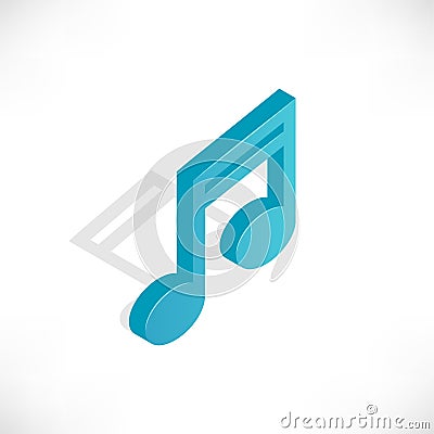 Isometric icons music Vector Illustration