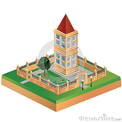 Isometric image Vector Illustration