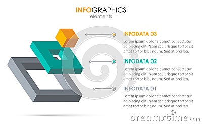 Vector infographic template Vector Illustration