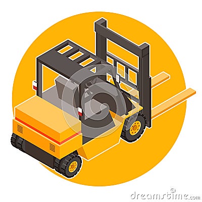 Isometric loader icon Vector Illustration