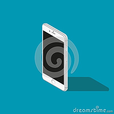 Isometric vector smartphone illustration 3d Vector Illustration