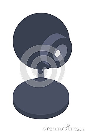 Isometric web camera icon isolated on a white background. Vector Illustration