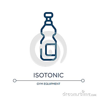 Isotonic icon. Linear vector illustration from sports collection. Outline isotonic icon vector. Thin line symbol for use on web Vector Illustration