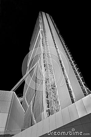Isozaki tower in the new are of Milan called city life, italy Editorial Stock Photo