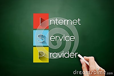 ISP - Internet Service Provider, acronym concept Stock Photo