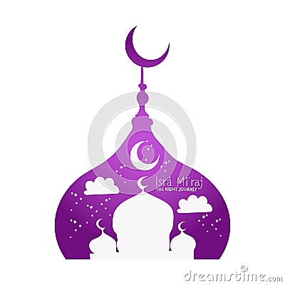 Isra Miraj Islamic Isra Miraj vector Vector Illustration