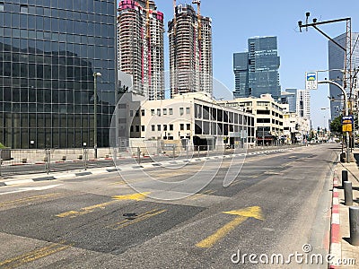 Israel, Beautiful destination Tel Aviv. Cityscape from amazing point of view Editorial Stock Photo