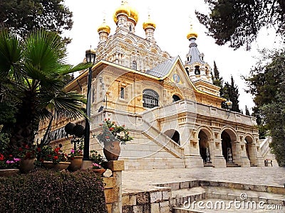 Israel, Jerusalem, Church of St. Mary Magdalene Stock Photo