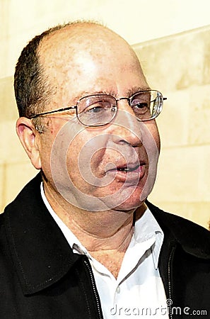 Israel Defense Minister -Moshe Ya'alon Editorial Stock Photo
