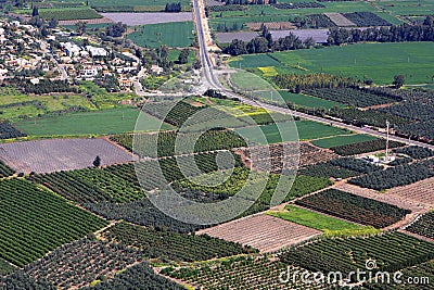 Israel fields Stock Photo