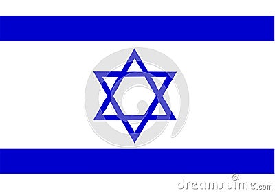 Israel Flag Vector Illustration