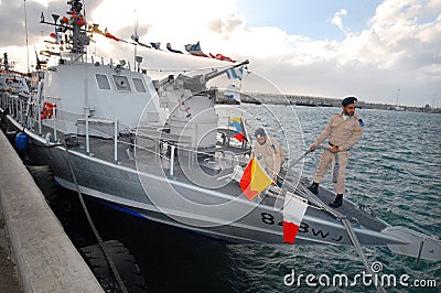 Israel Navy Super Dvora Mk III-class patrol boat Editorial Stock Photo