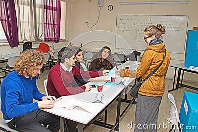 2015 Israel Parliamentary Elections Editorial Stock Photo